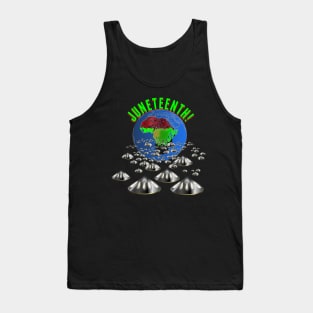 Juneteenth Back to Africa UFO fleet Tank Top